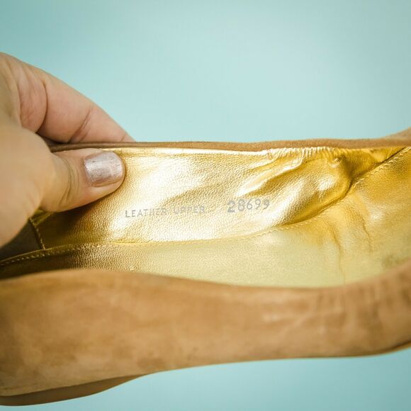 J Crew 7.5 Suede Leather Cece Studded Flats - Picture 9 of 9